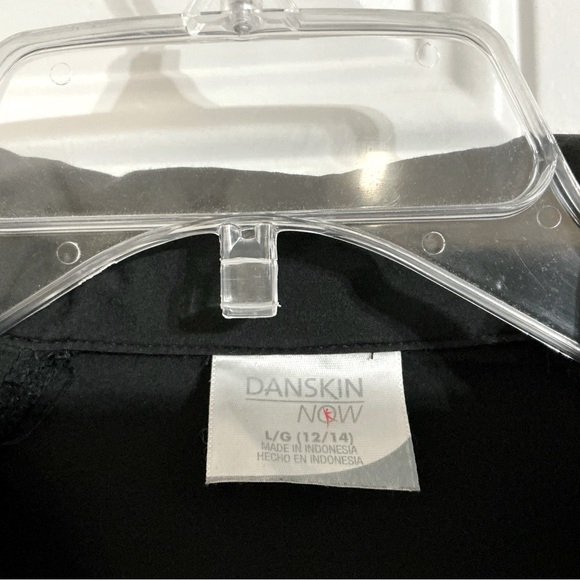 Danskin Now Black/White Athletic Jacket/Vest Removable Sleeves Size L - Picture 4 of 7